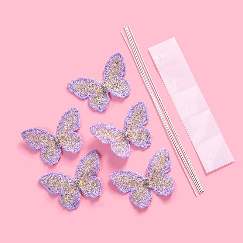 

Embroidered Butterfly Diy Cake Dessert Decoration Birthday Party Decoration Supplies 5Pcs/Pack
