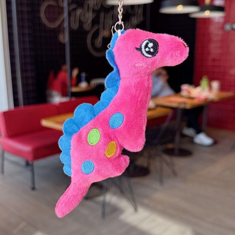

Plush Dinosaur Keychain With Pp Cotton Filling For Kids And Collectors Polka