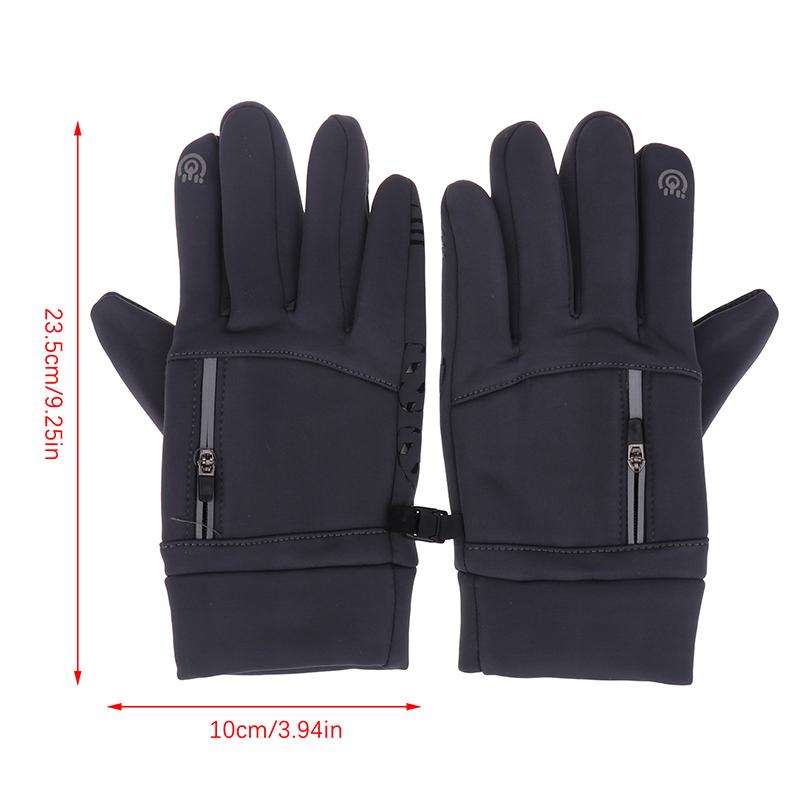 Cycling Gloves Winter Motorcycle Gloves Touch Screen Bicycle Gloves Outdoor Riding Scooter Windproof Warm Ski Gloves