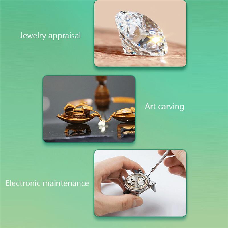 Portable 500X/1000X/1600X 3in1 Type-C USB Digital Microscope Camera Microscope for Jewelry Appraisal For Cell Phone Repair