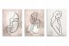 Wall Paintings Posters In Black Frame Set for Bedroom Abstraction