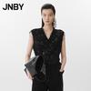 JNBY V-Neck Sleeveless Wool Blend Sweater Vest