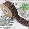 Romantisches Satinband mit Kamelienprägung für Blumenstraußverpackungen und selbstgemachte Schleifen
