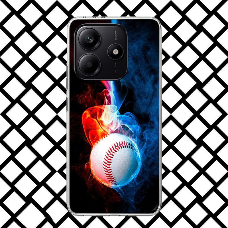 

Baseball Sport Phone Case for Xiaomi Redmi Note 15 14 14S 13 12 12S 11 Pro Plus 11E 11T 11S 10S 5G Soft Cover Fundas Redmi Note Redmi Note 9S