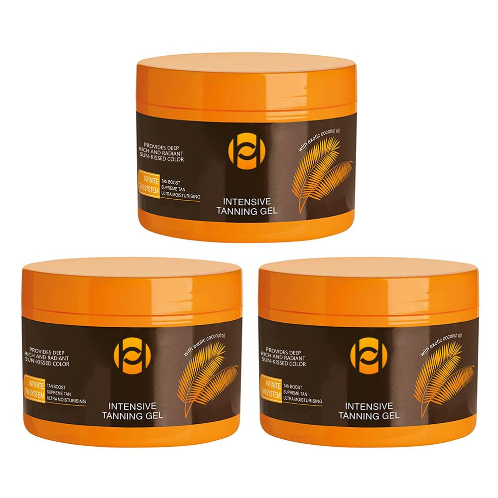 

Интенсивный гель для загара Натуральный крем-ускоритель загара Коричневый гель для загара для соляриев и загара на открытом воздухе 3PCS