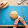 Square Flat Dough Mat Food Grade Silicone Pastry Rolling Mat Kneading Pad  Dessert Production