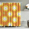 Vibrant Animal Print Shower Curtain For Bathroom Decoration Sunflower Bear Design In Multiple Sizes