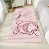 Roztomilý kreslený koberec dívka obývací pokoj koberec růžový koberec protiskluzová podlahová rohož obývací pokoj ložnice