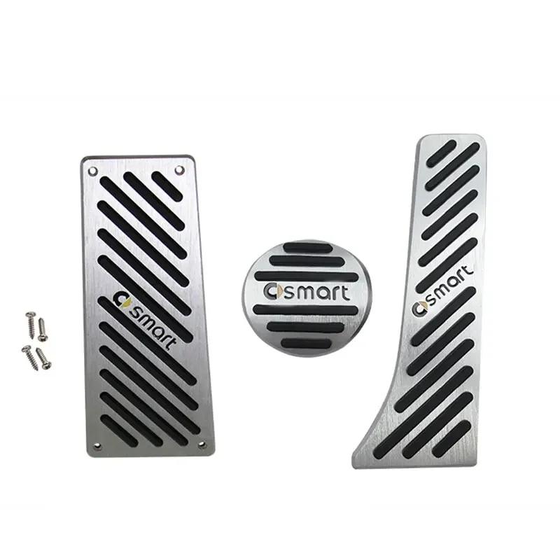 Car Foot Pedals For Mercedes Benz Smart Fortwo Forfour W451 2007~2014 Car Rest Brake Accelerator Cover Interior Parts Acessories