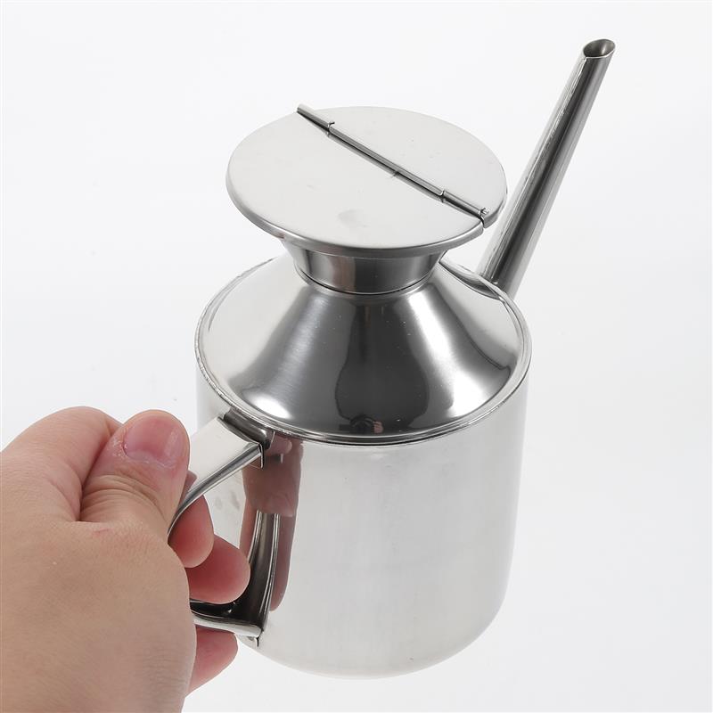 Stainless Steel Oil Pot Pot Pour Bottle Soy Sauce Can Container Seasoning Vinegar Dispenser Holder Kitchen Tools