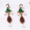 DIGADAGU Metal Imitation Pearl Water Drop Earrings New Minimalist Vintage Earrings Everyday Zircon Accessories