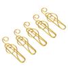 100 Pcs Music Note Shape Fancy Paperclips Gold/ Green Cool Paper Clips Cute Paper Clips  Bookmark