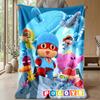 Pocoyó cartoon Cozy Flannel Blanket, Comfortable Warm Throw Blanket for Bedroom Sofa Home Use