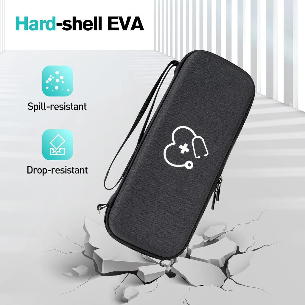 ProCase Stethoskop Aufbewahrung Stoßfest Hartes EVA Trageetui mit Netztasche für Kleine Kompatibel mit Littmann Cardiology Classic Classic und