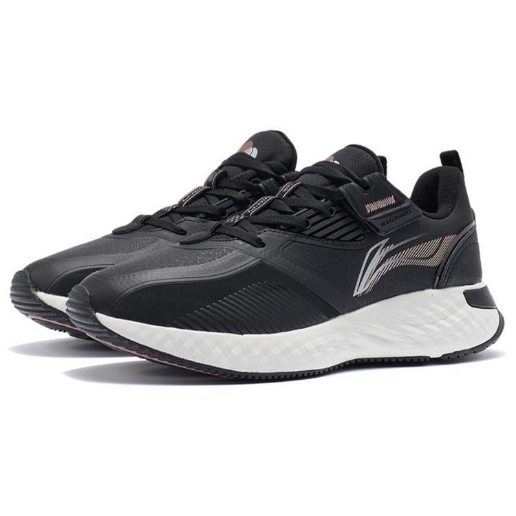 Li Ning Cloud Shield Cushioning Rebound Low top Running Shoes Women's Black AGLR234-4