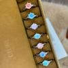 Influencer Livestream Paraiba Fireworks Cut Six-Prong Ring with Sparkling Colored Gem and High-Carbon Diamond Inlay.