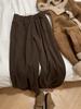 Women's Autumn High Street Wide-Leg Sweatpants - Trendy Loose Floor-Length Design