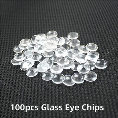 100pcs 14mm New Kids Toy Accessories Blyth Dolls Time Gem DIY Crafts Glass Eye Chips