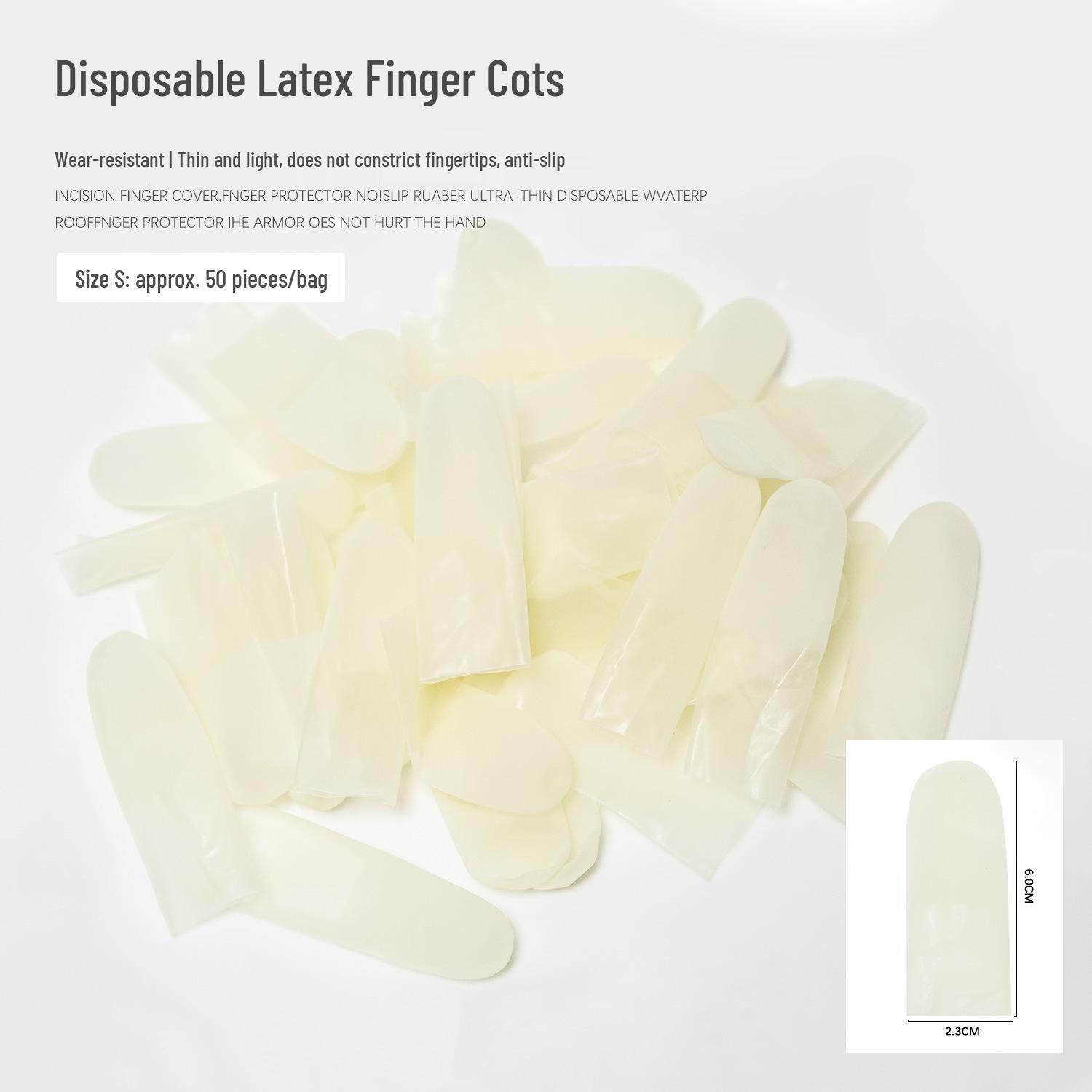 Арт-маникюр Ультратонкие Водонепроницаемые Латексные Напальчники - Матовые, Износостойкие, Противоскользящие