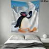 PINGU Wall Tapestry Aesthetic Wall Hanging Printed Fabric Blanket Decorative Tapestries for Bedroom Living Room Home Decor