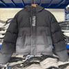 Trapstar Embroidered Gradient Cotton Puffer Jacket Mens High Street Winter Loose Fit Casual Coat