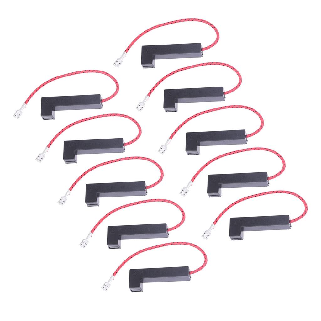 Pack of 10 Microwave Oven Fuses Microwave Oven Insurance Microwave Oven Accessory Plastic Texture Easy To Use Cable