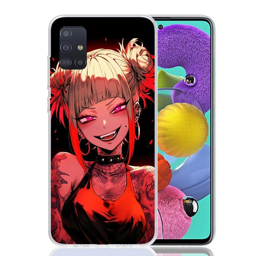 Himiko Toga My Hero Fashion Phone Case For Samsung Galaxy A52 A32 A22 A12 A02S A50S A30S A51 A31 AA71 Note 20 Ultra 10 S10 Plus