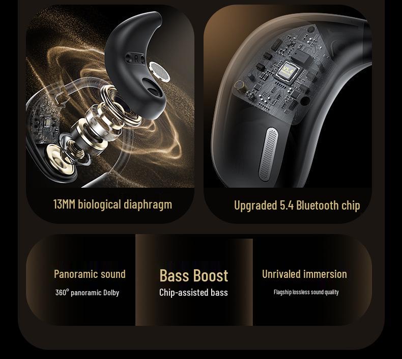 Cross-border AI Translation Bluetooth Earphones with Touch Control & Display - Over-ear & In-earless Wireless OWS