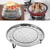 Bun Dumpling Durable  Cookware Tray Shelf Steamer Three-leg Stainless Steel