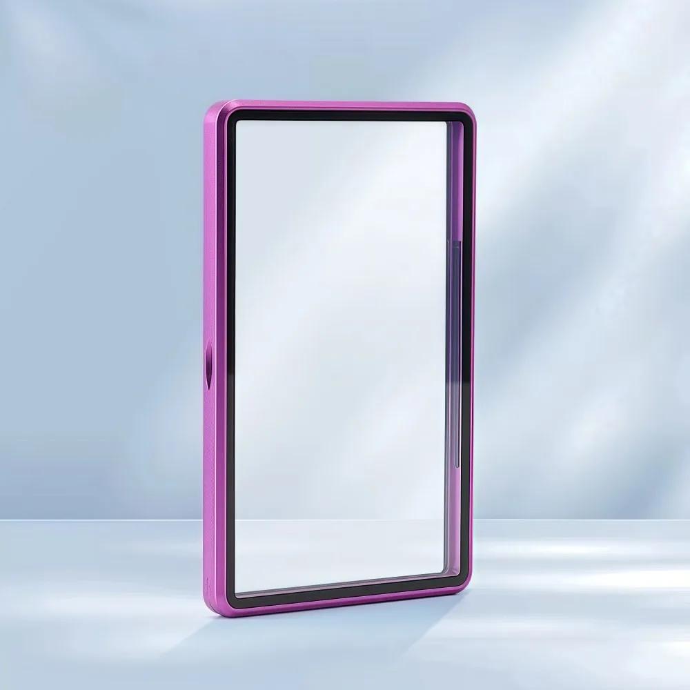 Алюминиевая рама BGS 35PT Защитный кейс для грейдированных карт Прозрачный двусторонний стеклянный защитный чехол для карт Прочный УФ-защита фиолетовый