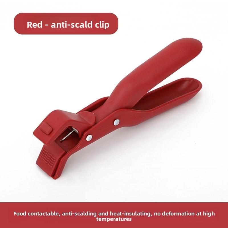 

Новые силиконовые многофункциональные зажимы для мисок, термостойкие, противоожоговые, нескользящие щипцы, ручки для посуды красный