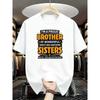 European Size Men'S Pride T-Shirt - "I'm A Proud for Brother Of Wonderful Sisters" Funny Saying, Casual Short Sleeve Crew Neck Tee - Soft