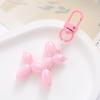 Acrylic Balloon Dog Phone Charm & Keychain - Fashionable Cartoon Puppy Pendant