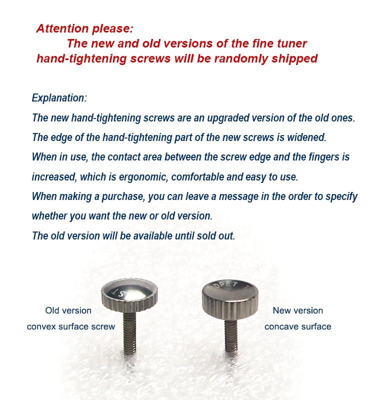 Titanium Cello Fine Tuner Titanium Alloy Cello String Fine Tuner Adjuster [STRADPET] [STRADPET] (Screw Included, Gray)