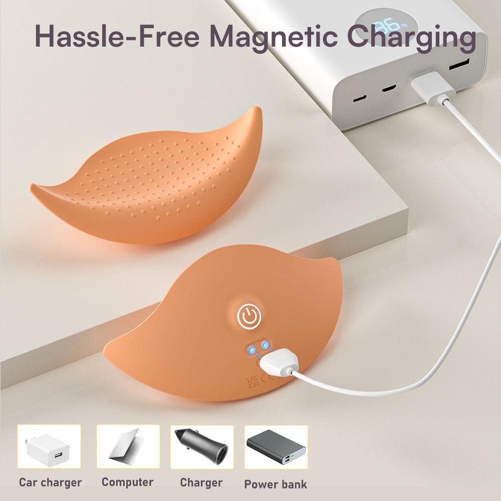 Wireless Remote Control Wearable Nipple Stimulator, Vibrating Breast Massager for Foreplay and Intimate Pleasure