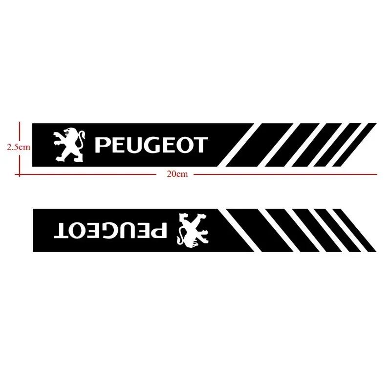 Para Peugeot 2 Piezas Estilo de Coche Pegatinas Decorativas para Espejo Retrovisor Estilo de Coche para Peugeot 5008 4008 3008 207 308 408 307 508 GT Auto A