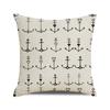 Watercolor sailing-themed sailboat Digital printing short plush pillow covers for car sofa office cushion cover home goods
