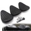 Motorcycle Leather Saddle Seat Retro Black Leather Solo Seat for Harley Custom Chopper Bobber Honda Yamaha Kawasaki Suzuki