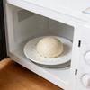 2Pcs Ceramic Steamer Plates Microwave Safe White Porcelain Dumpling Steamer Tray Perforated Round Steaming Plate for Fish Buns