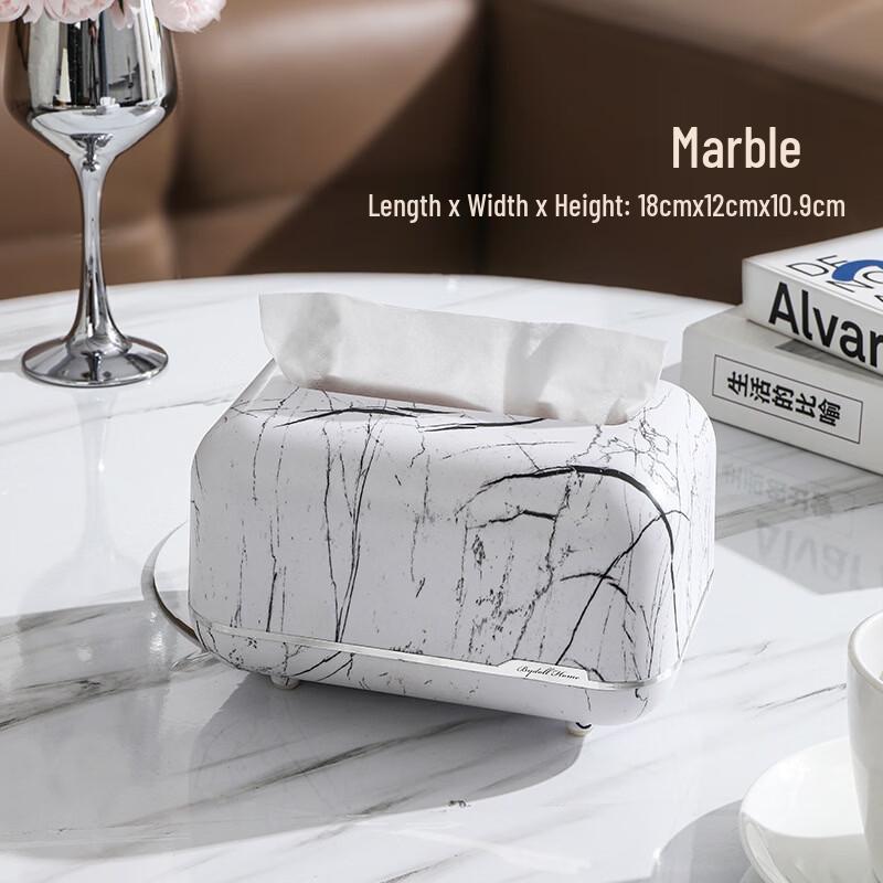 OEING Nordic Marble Pattern Tissue Box