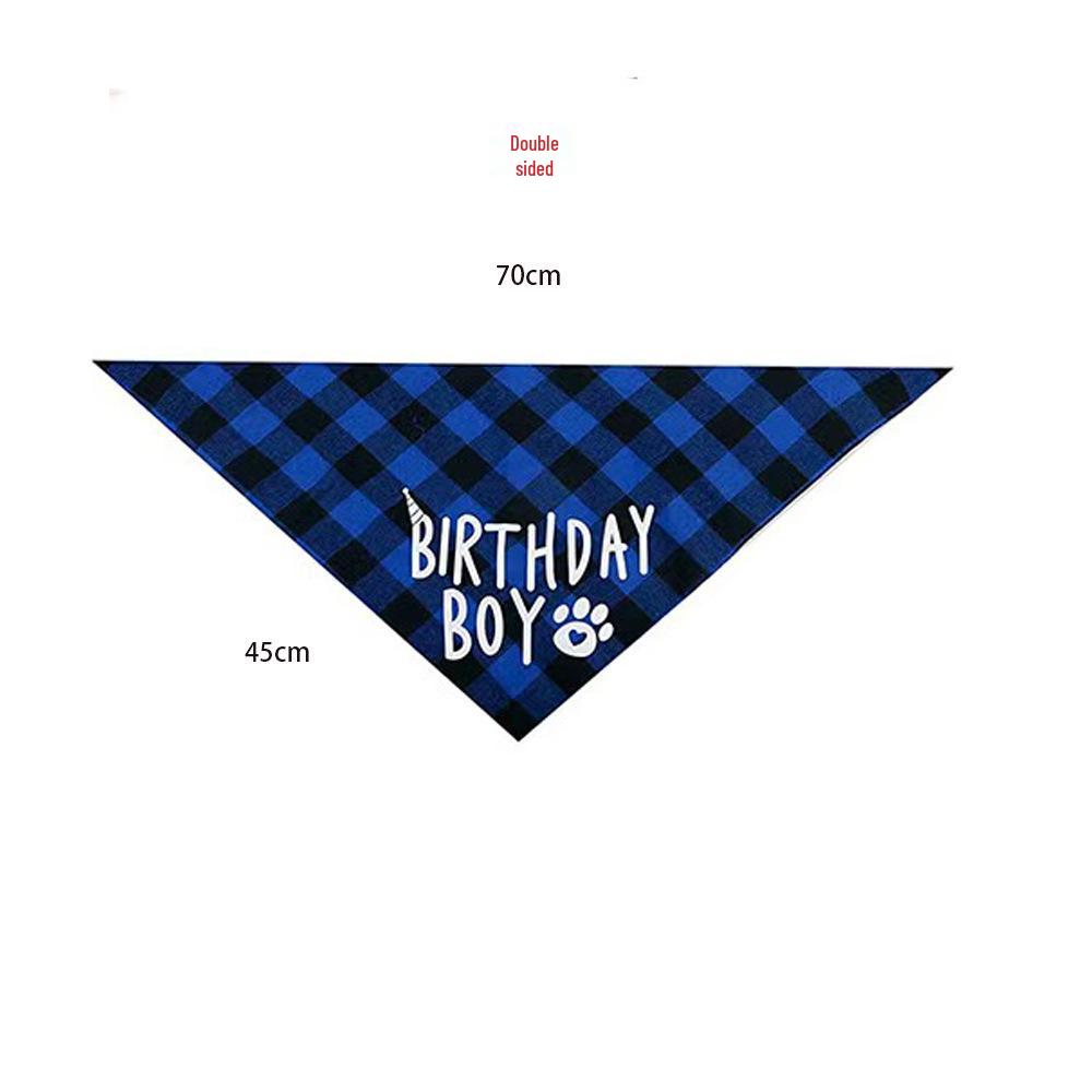 Pet Birthday Set: Dog Bib, Hat, Banner, Number Flags, Party Props