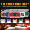 1x 24V Truck RV Vehicle Eye Side Marker Lights Waterproof Ultra-Brigh Focus Lamp LED Side Marker Lights With Dynamic Effect Red