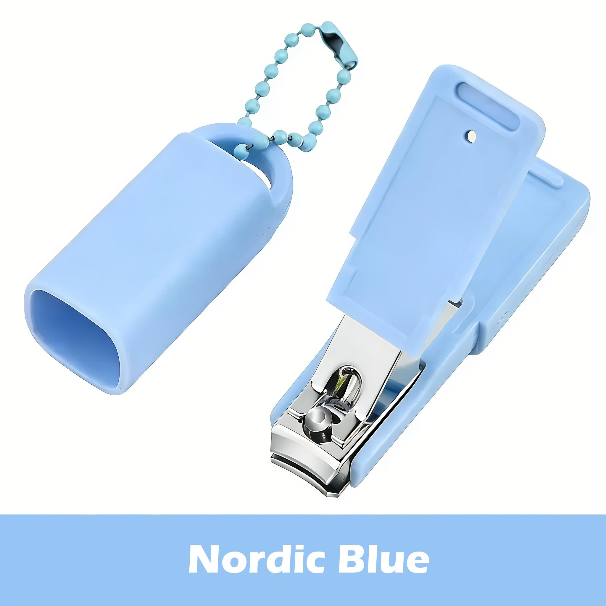 Cute and Colorful Travel Nail Clipper Keychain Set Home Mini Portable Nail Clipper Multifunctional Anti-Splash Nail Clipper 1pcs