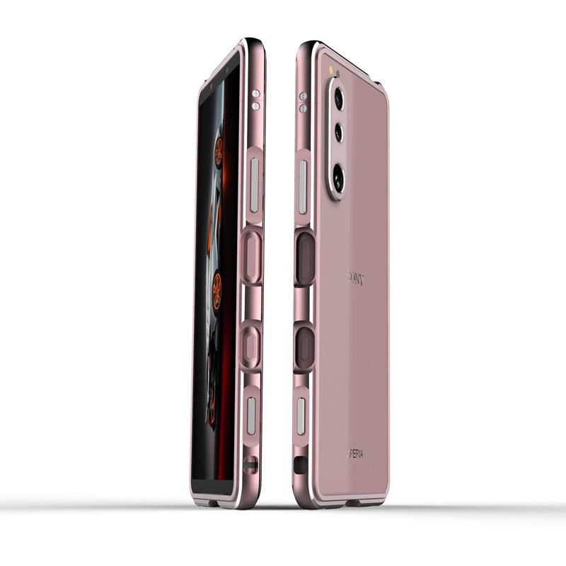 Custodia protettiva Sony Xperia 1 III/X10 III con telaio in metallo e chiusura a vite Aurora