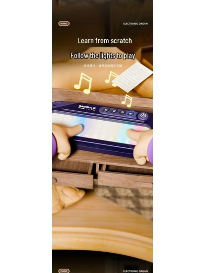 Color Screen Touch Keyboard: Early Education Piano Toy for Girls Ages 3-6