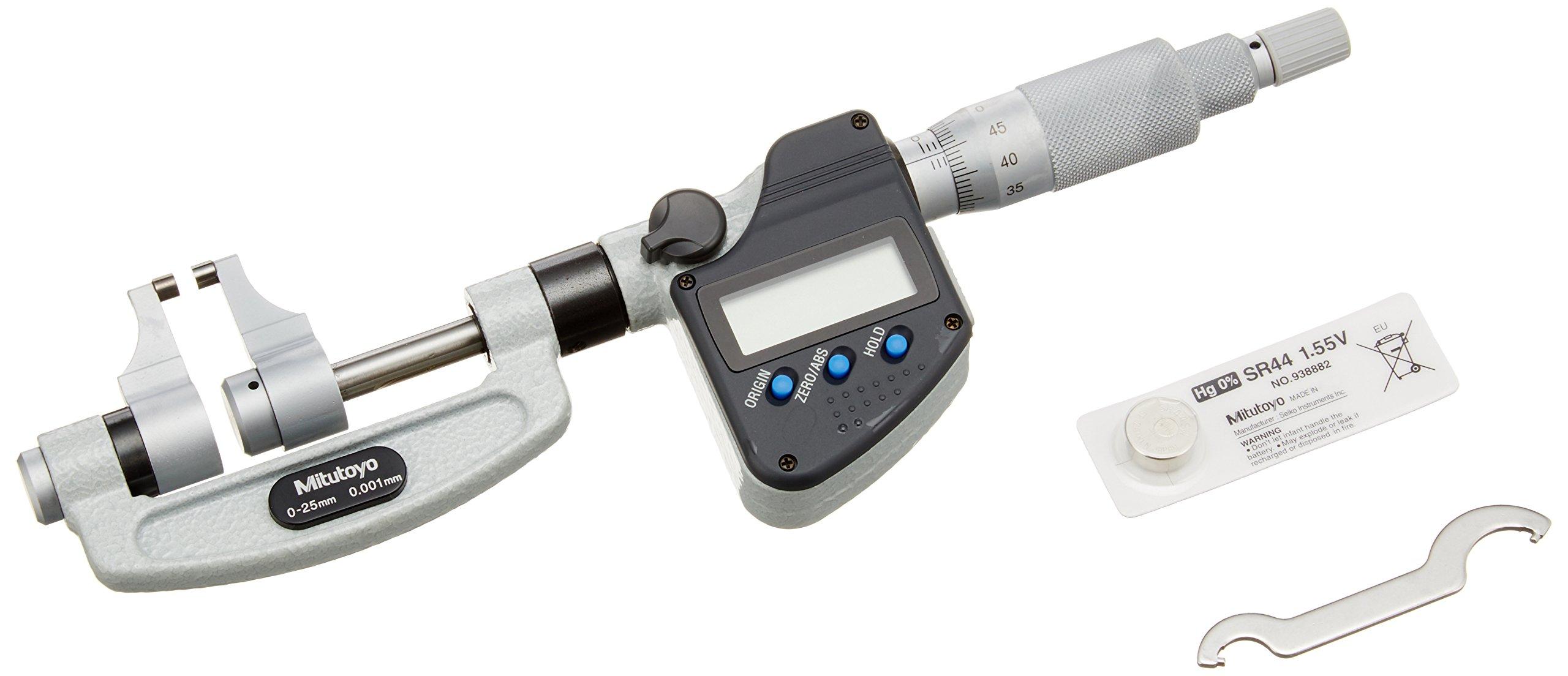 

Mitutoyo Digimatic Micrometer Measurement Range 343-250-30 OMP-25MX (mm) 0~25
