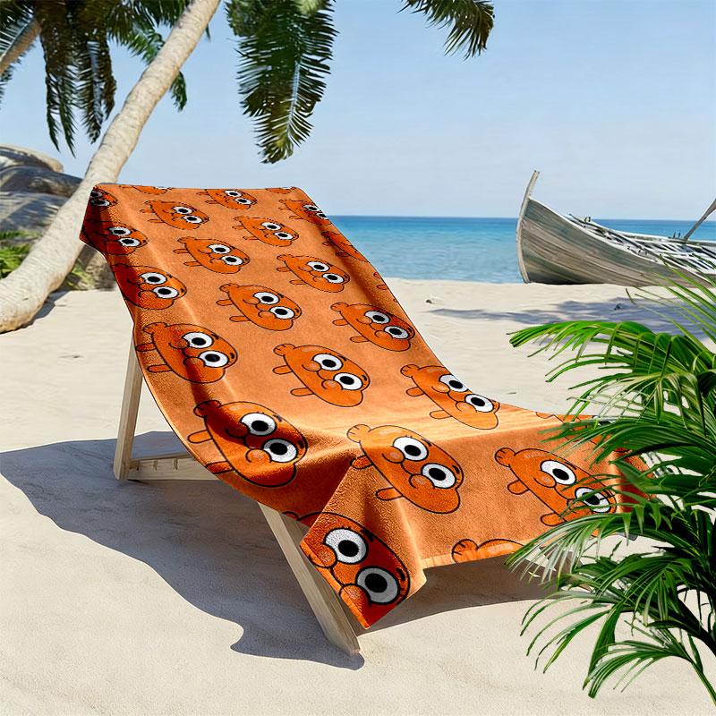 Darwin Watterson Print Beach Towel, Large Soft Quick Dry Towel for Beach Camping Swimming