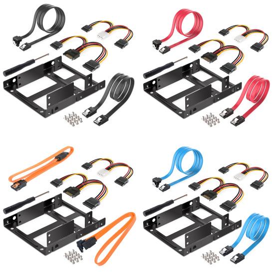 Set Metal 2.5 inch Widely Hard Disk Holder Compatible Easy Installation to 3.5 inch