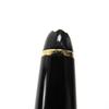 Very Good MONTBLANC fountain pen Meisterstück Classic white star Black gold 14K Used