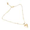 Elegant Gold Ankle Bracelet Featuring Heart Crystal Stylish Foot Chain For Fashionable Women Seeking Stylish Accessories